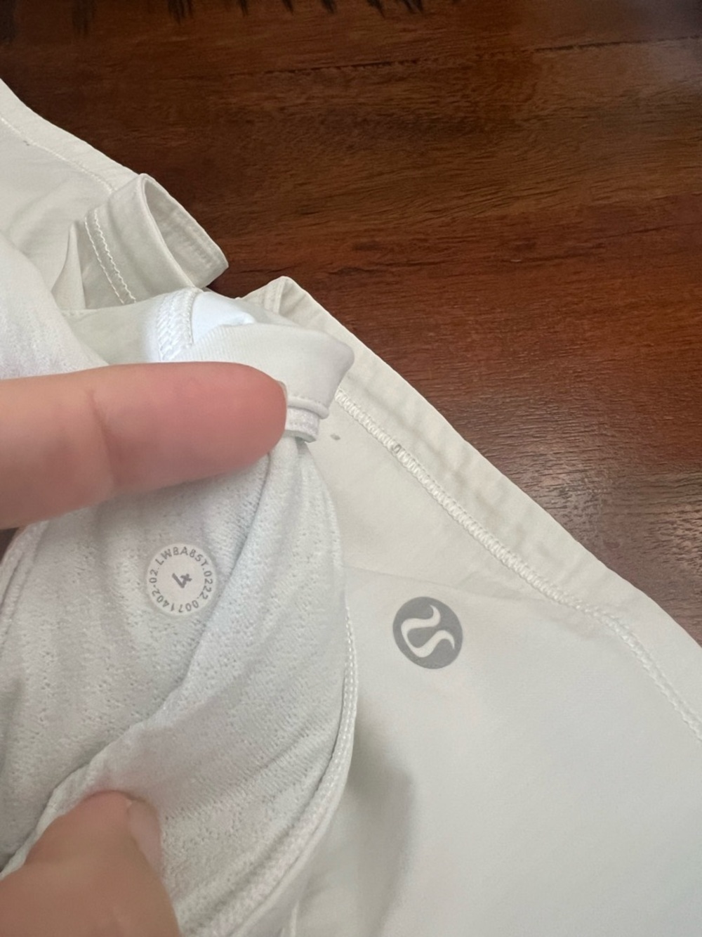 Lululemon Pace Rival Skirt White Size 4 Tall 15” Tennis Golf Athletic Skort Line - Picture 5 of 6